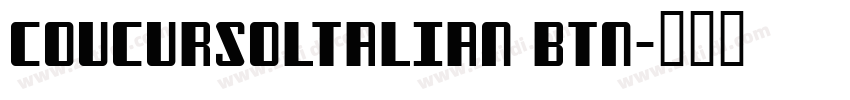 Coucursoltalian BTN字体转换